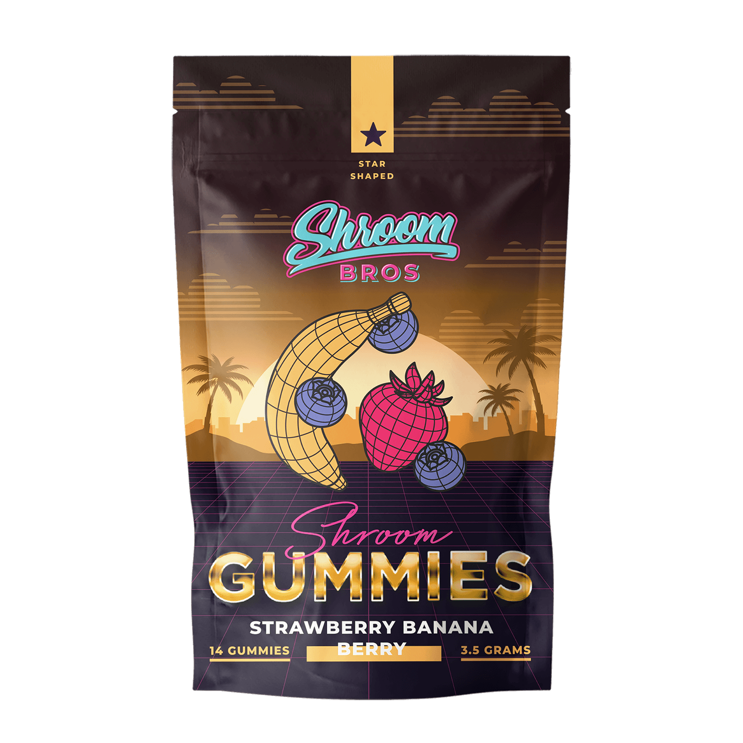 Magic Mushrooms Gummies – Strawberry Banana Berry (3.5g)