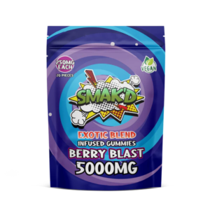THC Gummies Australia – Smak’D Berry Blast 5000mg THC Gummies