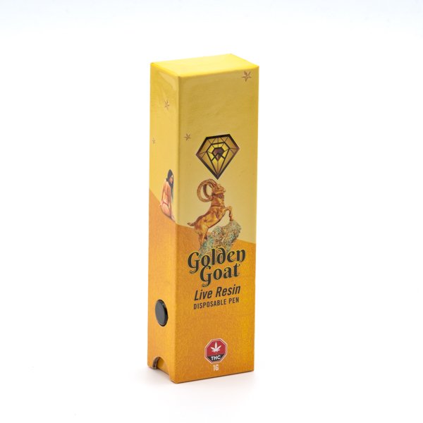 THC Vape Pen – Golden Goat Live Resin 1000mg THC Vape