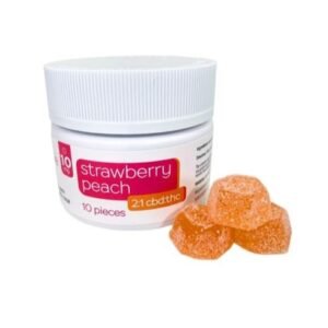 THC Gummies – Strawberry Peach Chewable Troches 150mg