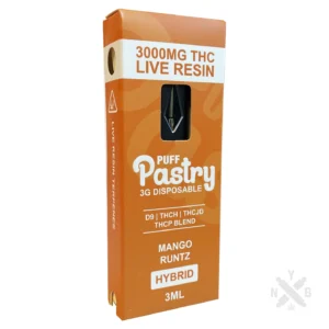 THC Vape Australia – Puff Pastry 3000mg Live Resin THC Vape